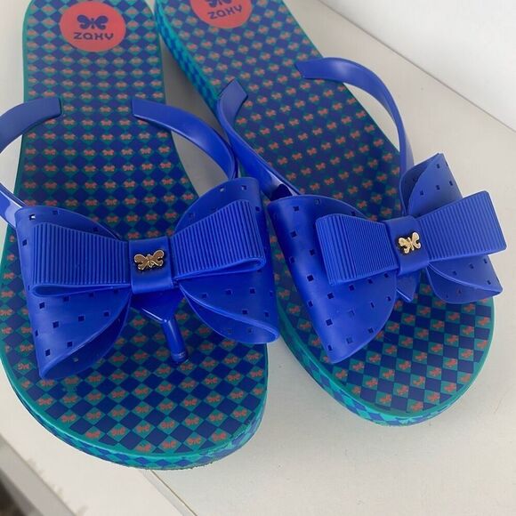 Bows and Butterflies Accented Flip Flop Sandals 7 - Picture 4 of 6